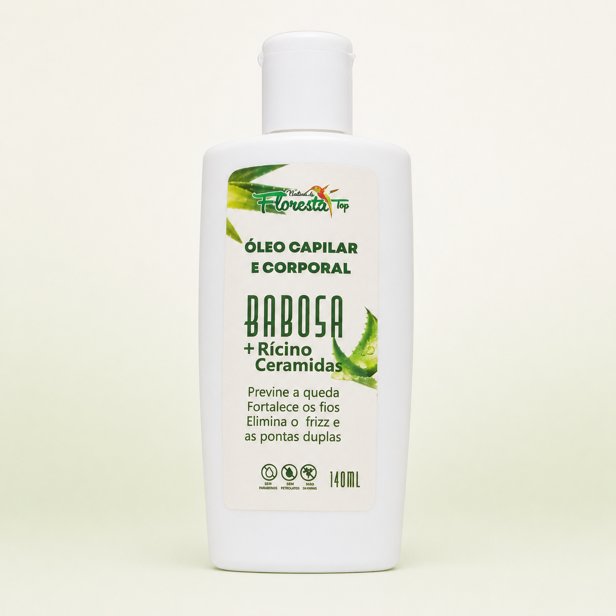🌿 Óleo Capilar e Corporal Babosa + Rícino + Ceramidas – 140 ml