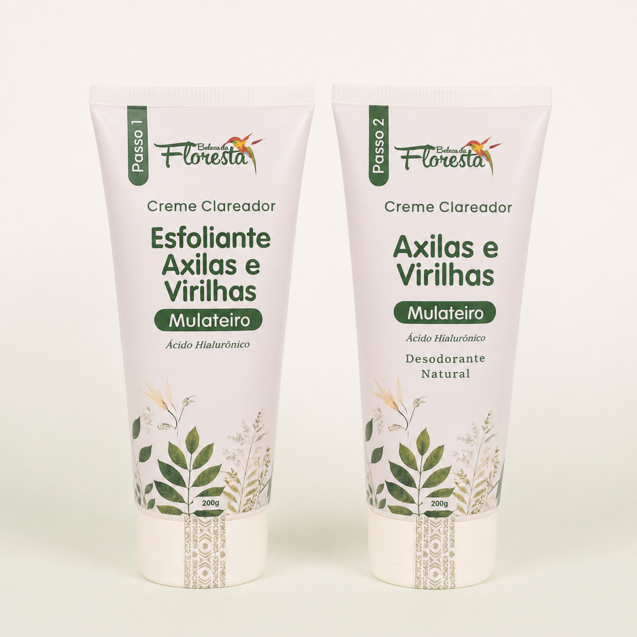 🌿 Kit Clareador Axilas e Virilhas Mulateiro + Ácido Hialurônico – 2 Passos — Beleza da Floresta Top