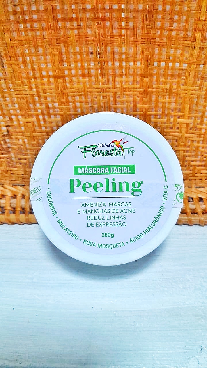 3. Máscara Facial Peeling: Dolomita, Mulateiro, Rosa Mosqueta, Ácido Hialurônico, Vitamina C 🪨🌹