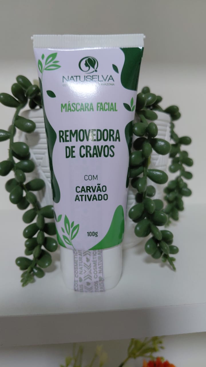 Máscara Facial Removedora de Cravos: Carvão Ativado 🖤✨ — NATUSELVA