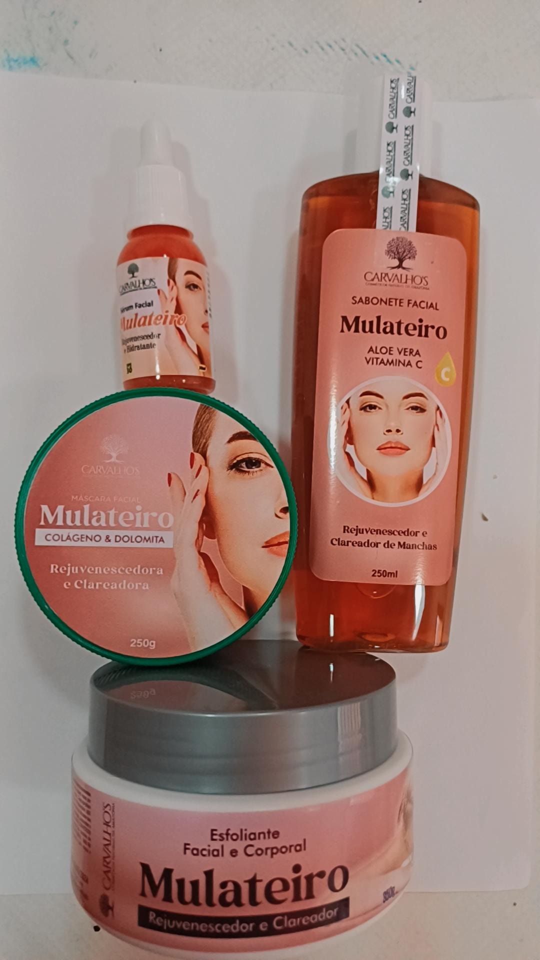 Kit de Cuidados Faciais Completo 🌿✨ — Carvalhos Cosméticos