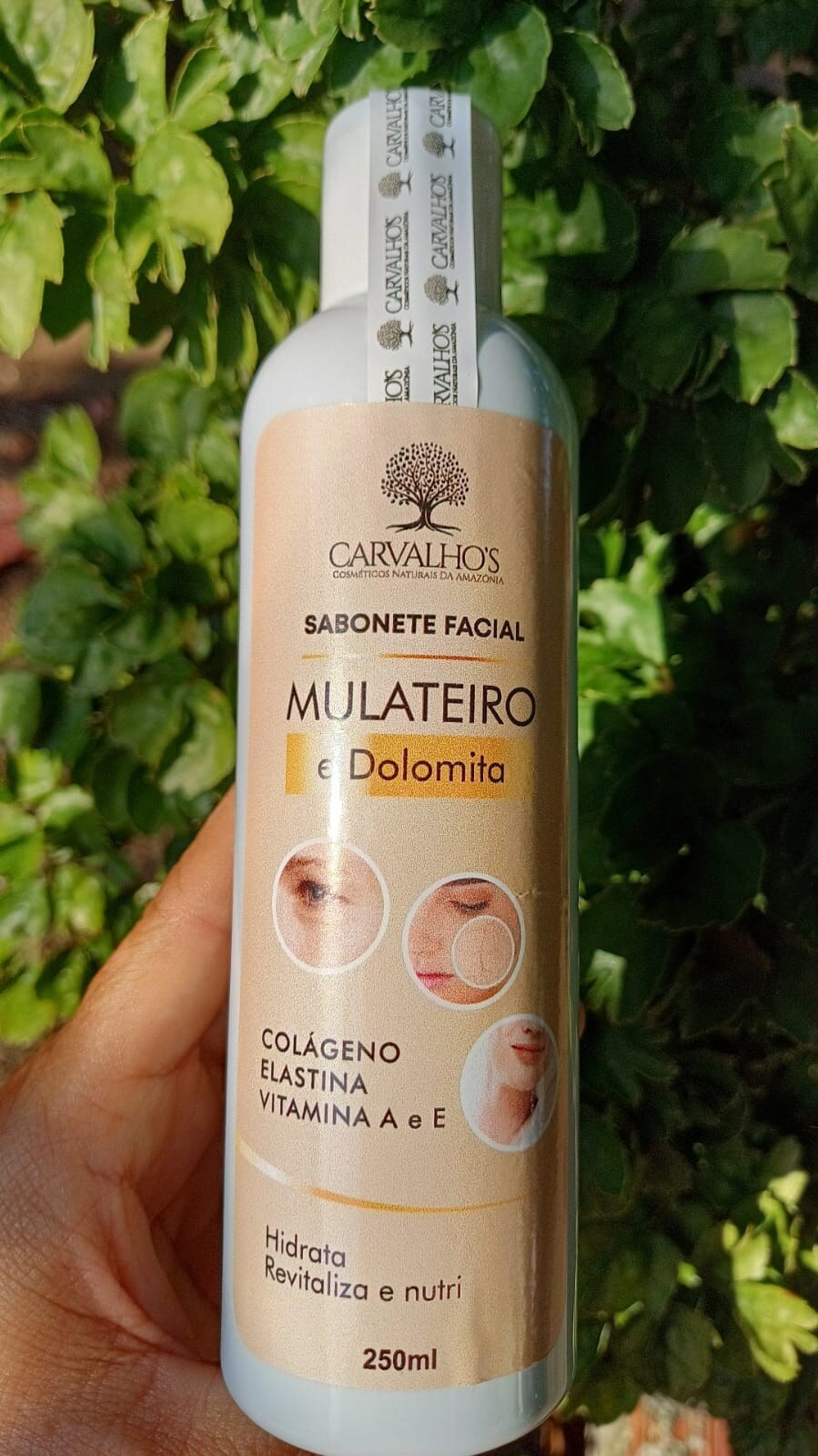 🌿 Sabonete Facial Mulateiro & Dolomita | 250ml — Carvalhos Cosméticos