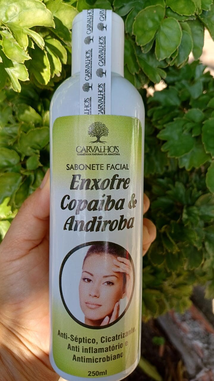 🌿 Sabonete Facial Enxofre, Copaíba & Andiroba | 250ml — Carvalhos Cosméticos