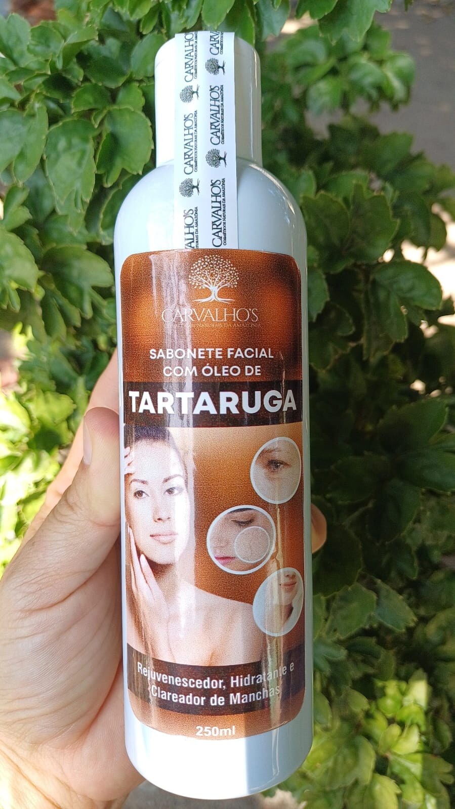 🧡 Sabonete Facial com Óleo de Tartaruga | 250ml — Carvalhos Cosméticos