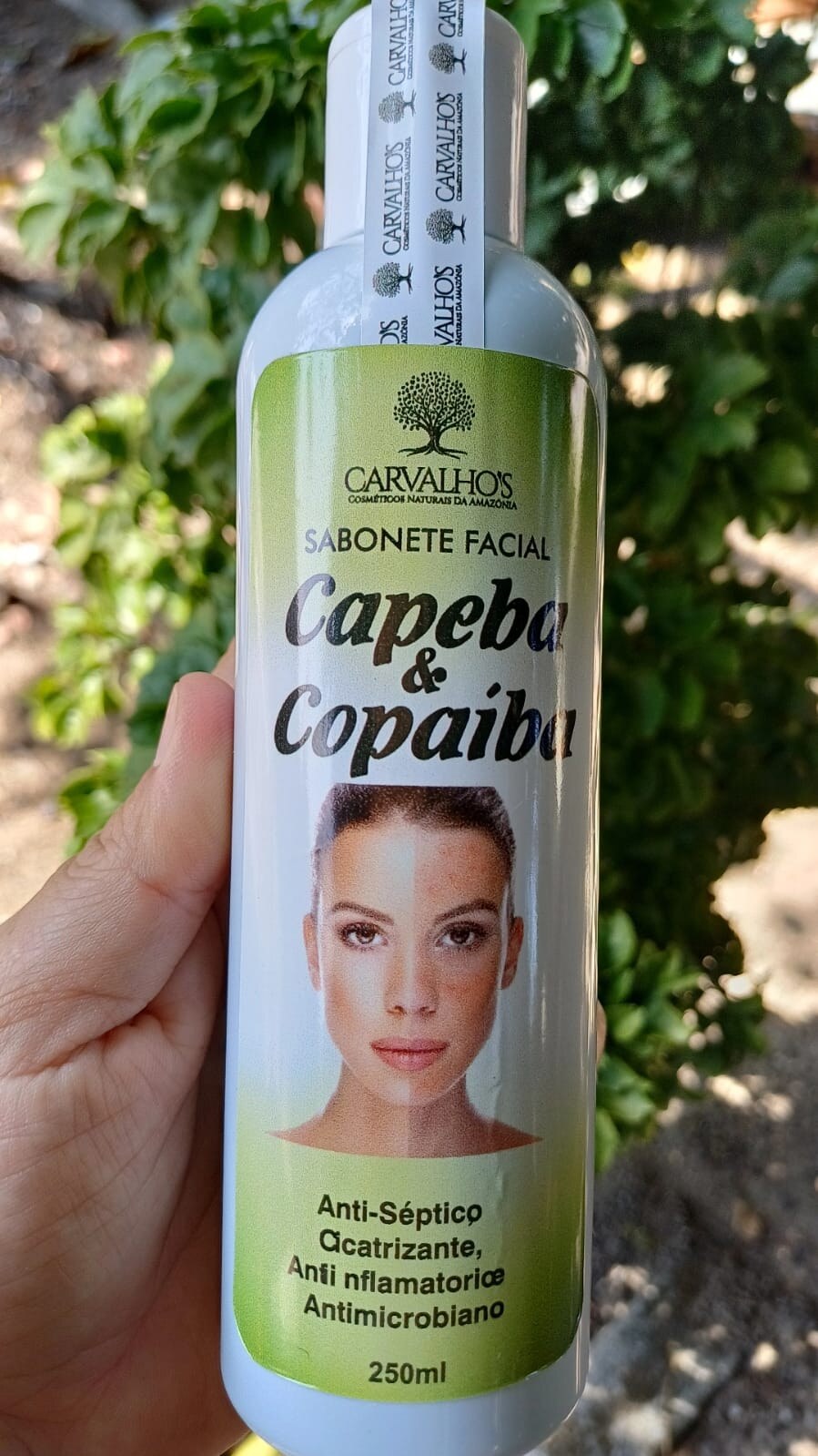 🌿 Sabonete Facial Capeba & Copaíba | 250ml — Carvalhos Cosméticos