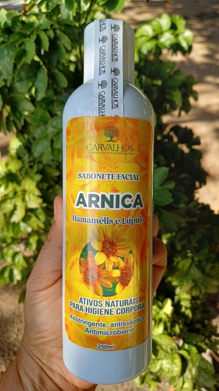 🌼 Sabonete Facial de Arnica, Hamamélis & Lúpulo | 250ml — Carvalhos Cosméticos