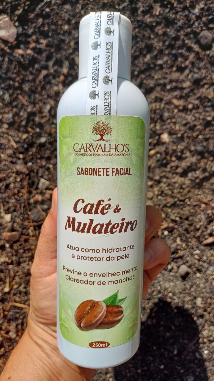 ☕ Sabonete Facial Café & Mulateiro | 250ml — Carvalhos Cosméticos