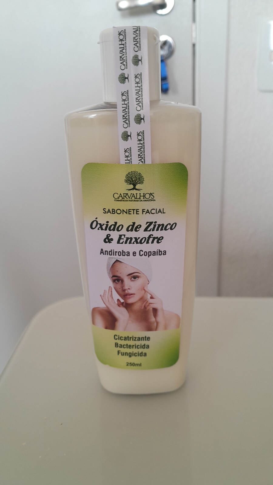 🧴 Sabonete Facial de Óxido de Zinco, Enxofre, Andiroba & Copaíba | 250ml — Carvalhos Cosméticos