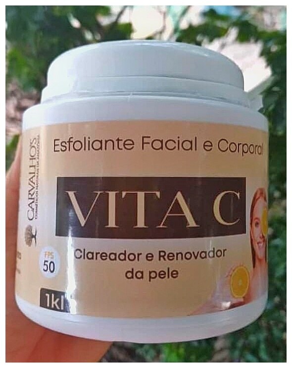 🍊 Esfoliante Facial e Corporal Vita C | 1kg — Carvalhos Cosméticos