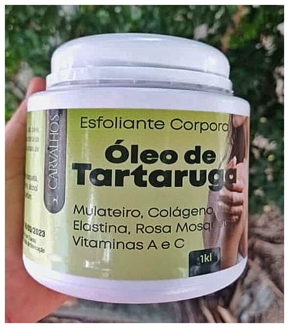 🐢 Esfoliante Corporal Óleo de Tartaruga | 1kg — Carvalhos Cosméticos