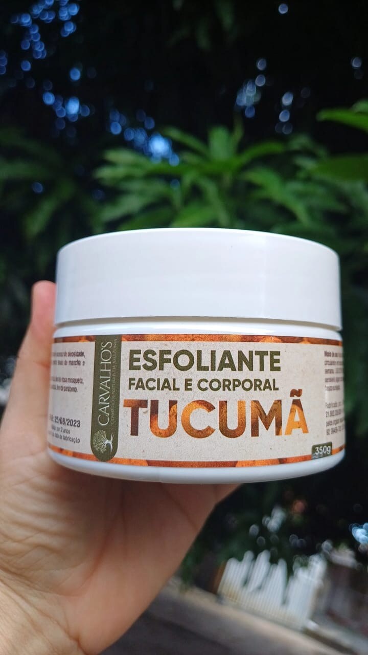 🌰 Esfoliante Facial e Corporal Tucumã | 350g — Carvalhos Cosméticos