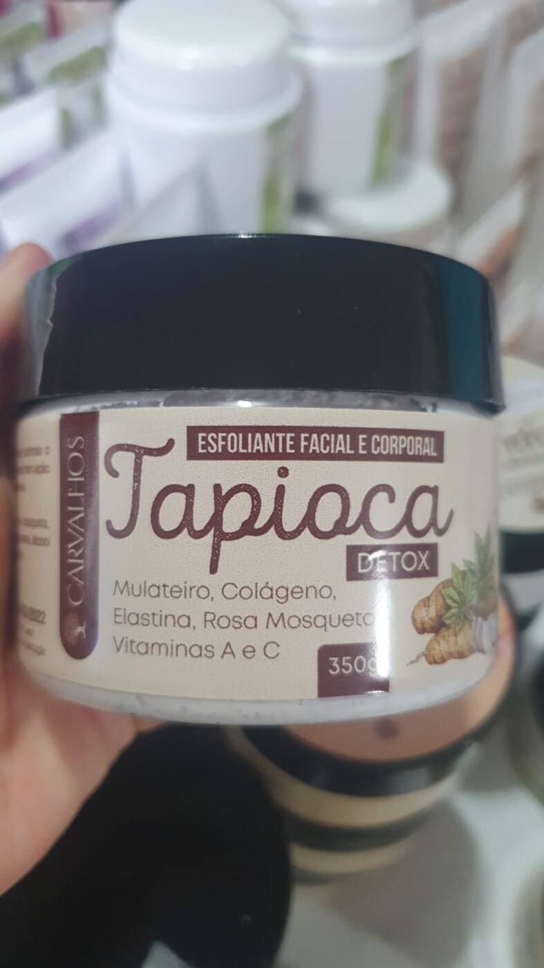 🫧 Esfoliante Facial e Corporal Tapioca Detox | 350g — Carvalhos Cosméticos